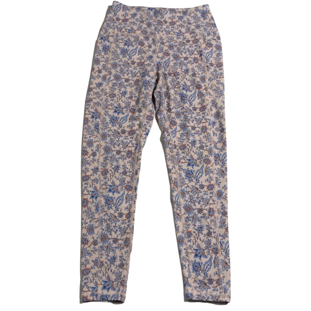 BCBGeneration High-Waisted Floral Athletic Leggings Size Medium